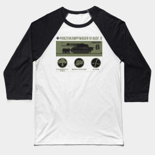 Infographic of Panzer VI Ausf. B «Tiger II» Baseball T-Shirt